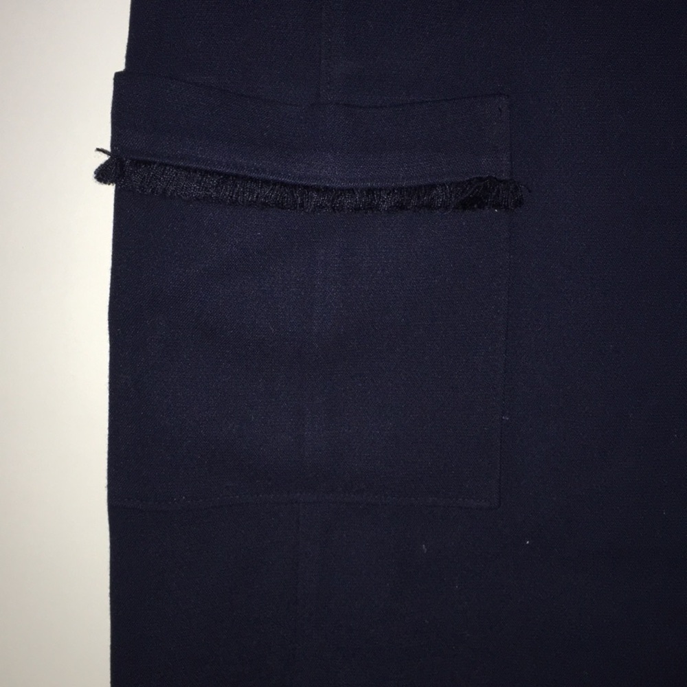 Loft short-sleeve, fringe shift dress in n… - Picture 2 of 4